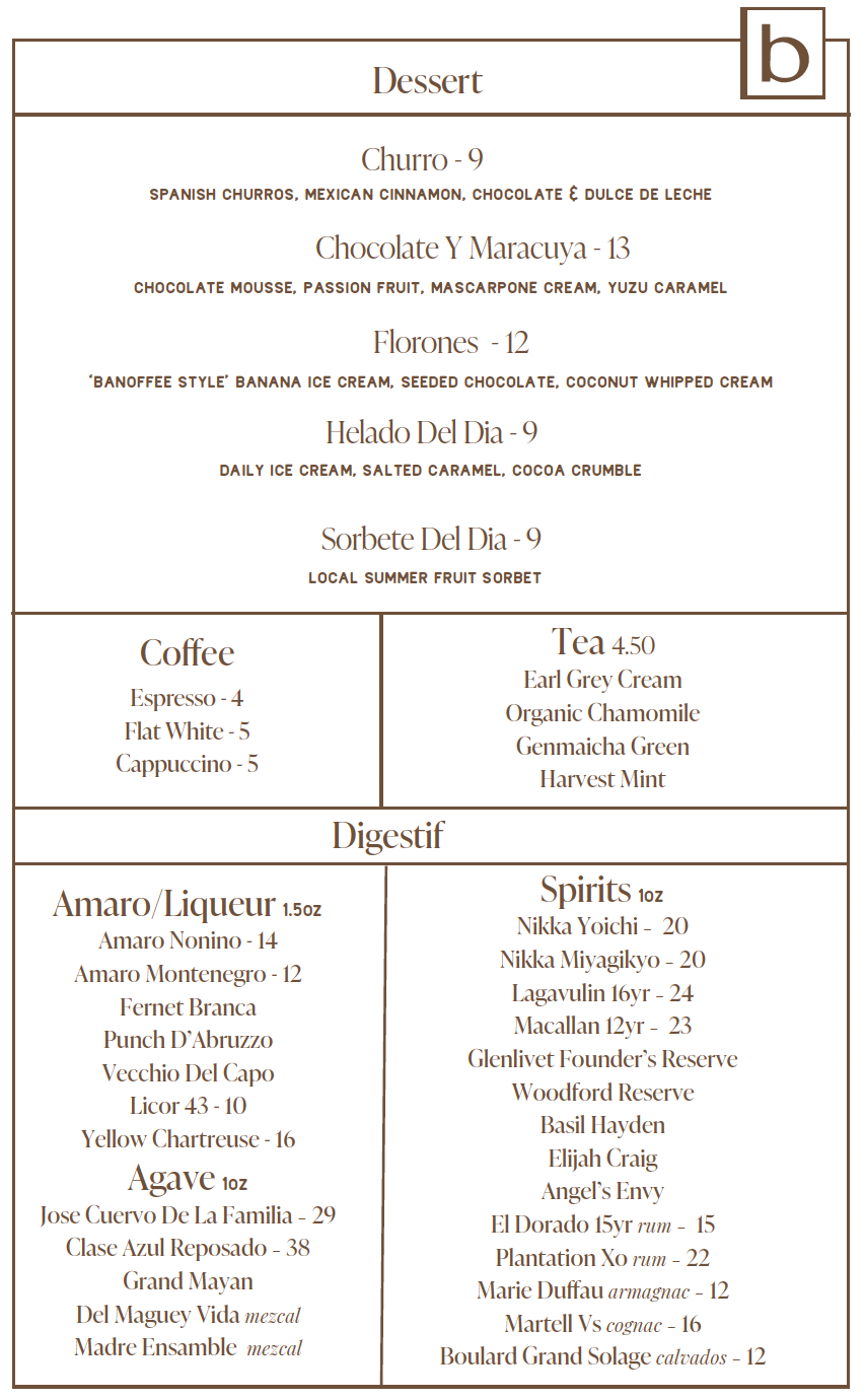 Menu please discount